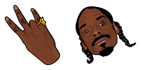 Snoop Dogg & Gang Sign Cursor - Rappers Cursors - Sweezy