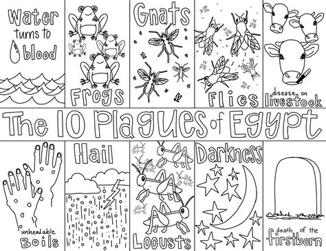 10 Plagues Coloring Page - Lutheran Homeschool