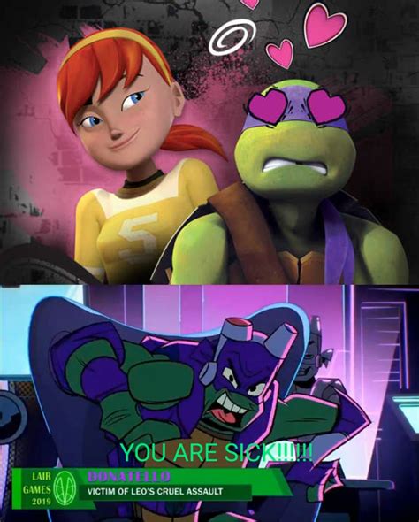 ROTTMNT Donnie reacts to Apriltello (2012) by NicolasRubio on DeviantArt