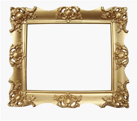 Clip Art Ornate Gold Victorian Picture - Rectangle Gold Frame Ornate ...