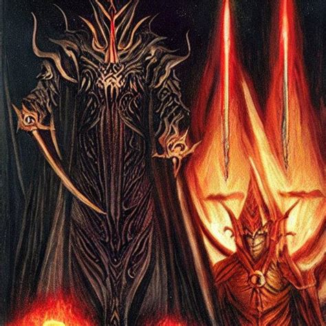 Silmarillion Morgoth and sauron by zoruagalaxy on DeviantArt