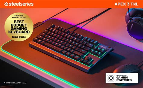 SteelSeries Apex 3 TKL Türkçe RGB Gaming Klavye SSK64818