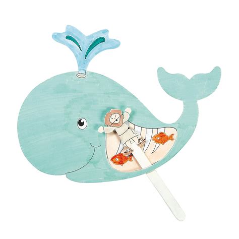 Buy Fun Express Color Your Own Jonah and The Whale Craft Kit - Makes 12 ...