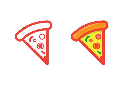 A Slice of Pizza Vector - Download Free Vector Art, Stock Graphics & Images