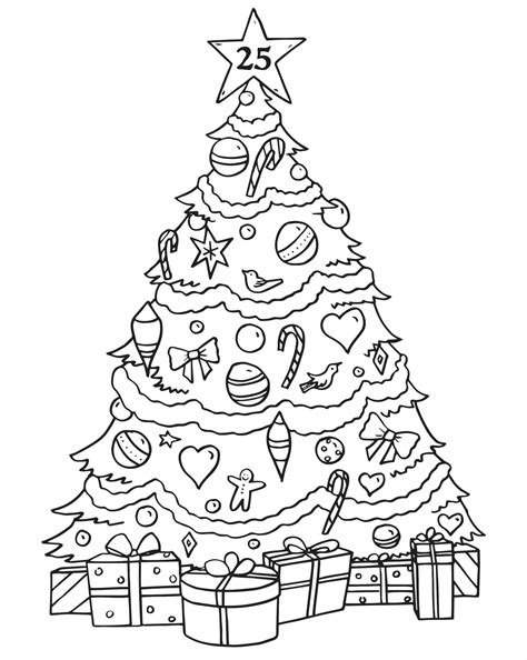 Free Printable Christmas Tree Coloring Pages