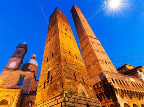 Garisenda Leaning Tower Italy Bologna Built In 12th Century Risk Of ...