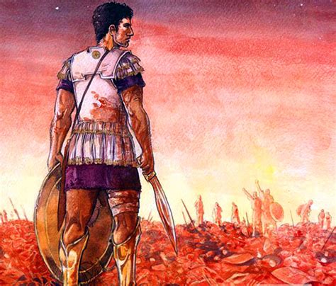 Carthaginian soldier standing over the battlefield of Cannae