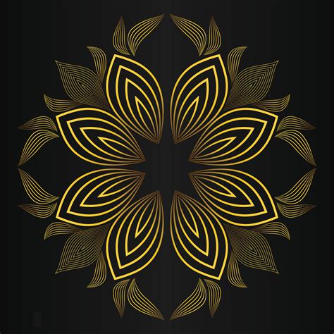 golden flower petal, luxury gold floral decoration 29935188 Vector Art ...