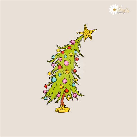 Whimsical Christmas Tree Cute Whoville Tree SVG Download | Inspire Uplift