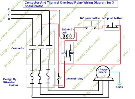 How To Wire Contactor And Overload Relay - Contactor Wiring Diagram ...