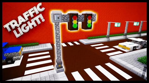 Minecraft - How To Make A Traffic Light - YouTube