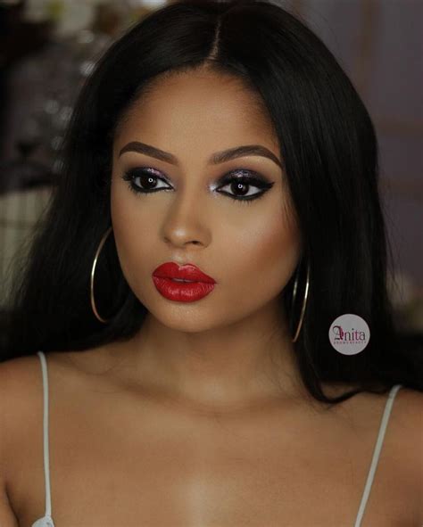 Best Matte Red Lipstick For Dark Skin With Smokey Eyes on Stylevore