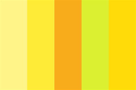 yellow aesthetic Color Palette