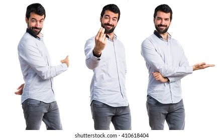 Man Coming Gesture Stock Photo 410618404 | Shutterstock