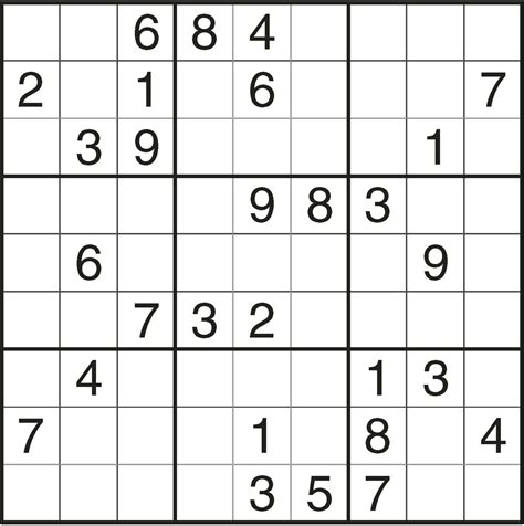 Sudoku Grids Printable - Printable Word Searches