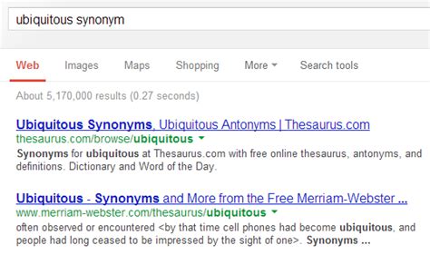 Finding Synonyms Using Google Search