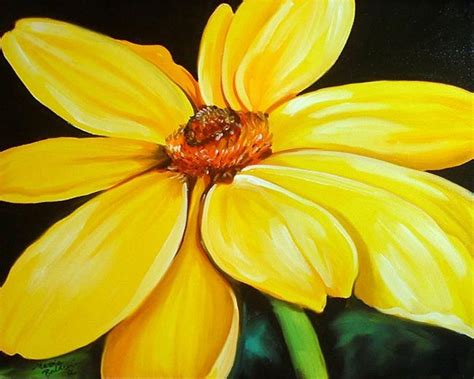 SIMPLICITY YELLOW DAISY - by Marcia Baldwin from Florals