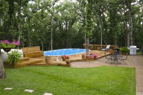 Doughboy Pools Photo Gallery in 2020 | Pool landscaping, Backyard pool ...