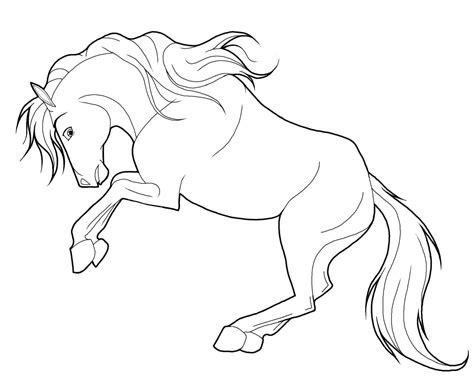 Horse mustang coloring book to print and online