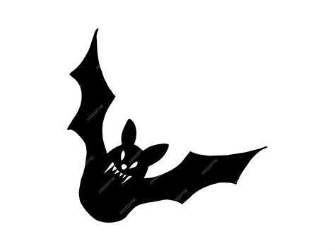 Premium Vector | Halloween bat silhouette illustration