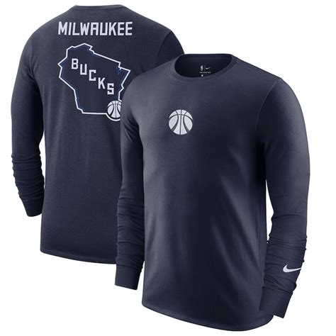 Men's Milwaukee Bucks Nike Navy 2020/21 City Edition Courtside Multi ...