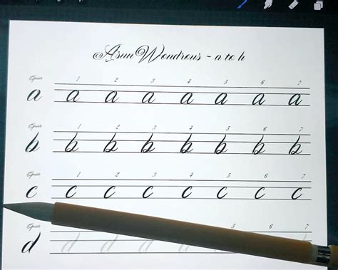 Copperplate Calligraphy Alphabet Practice Sheet PDF | Etsy