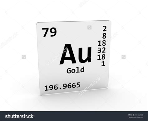 gold periodic table symbol clipart - Clipground