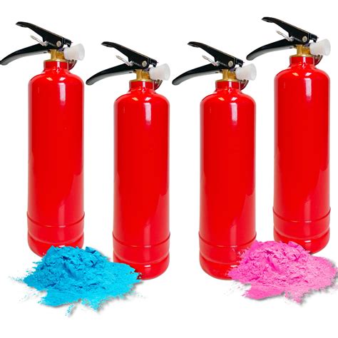 Buy Chameleon Colors Gender Reveal Fire Extinguisher - 2 Blue & 2 Pink ...