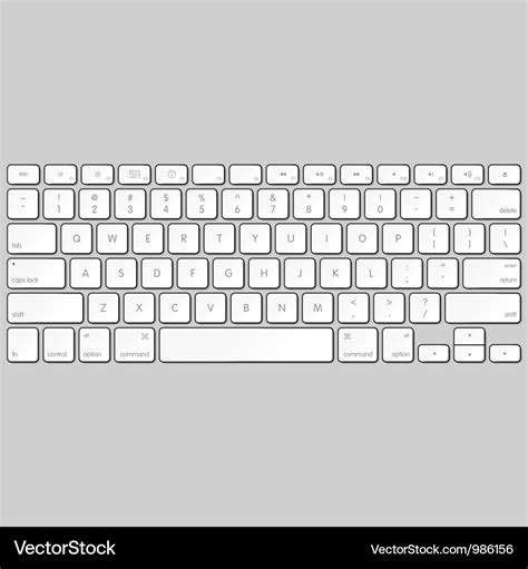 Computer keyboard Royalty Free Vector Image - VectorStock