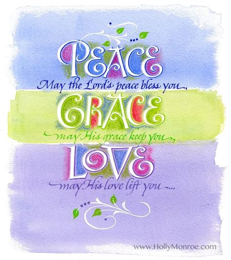 Peace Grace Love | Peace, Inspirational words, Scripture journaling