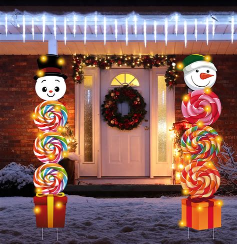 Candyland Christmas Outdoor Decorations Ideas