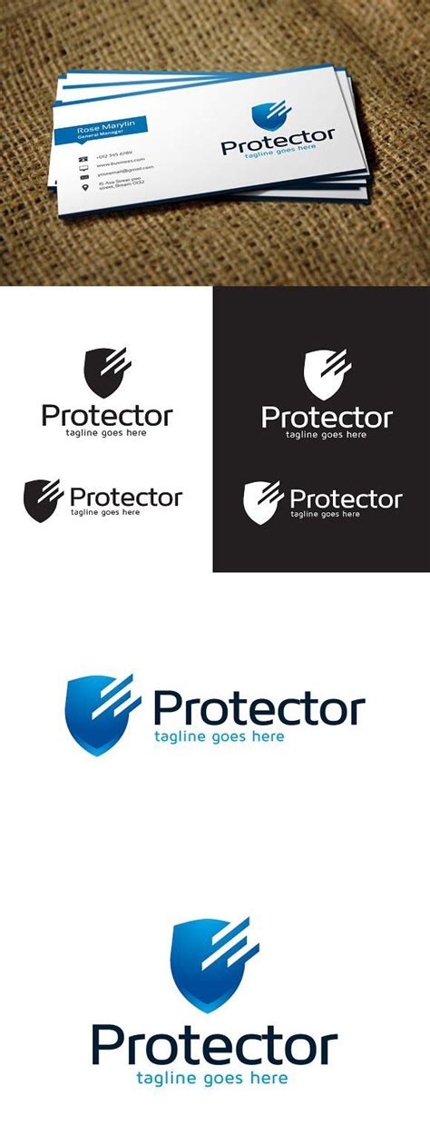 Protect Logo Design Template | Logo design, ? logo, Logo design template