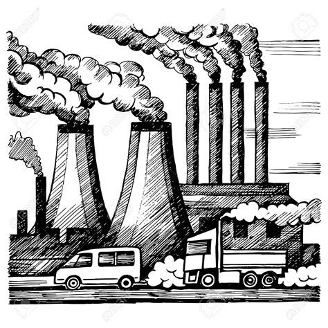 Factory Pollution Drawing at GetDrawings | Free download