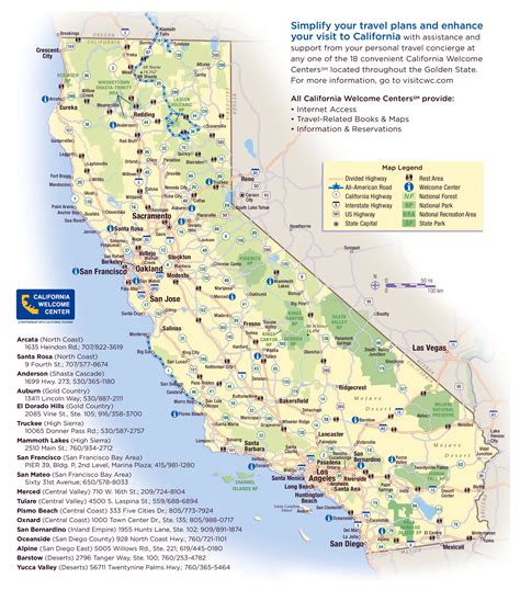 Large detailed national parks map of California state California state ...