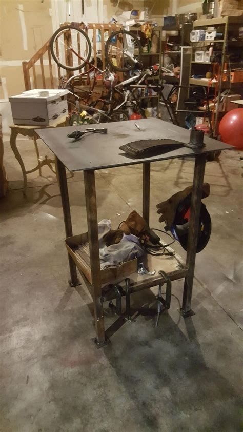 My first project. A little table I made for welding! | Table, Projects ...