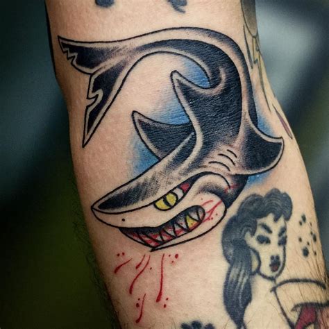 Shark Tattoo Stencil