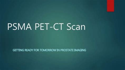 PSMA pet ct scan