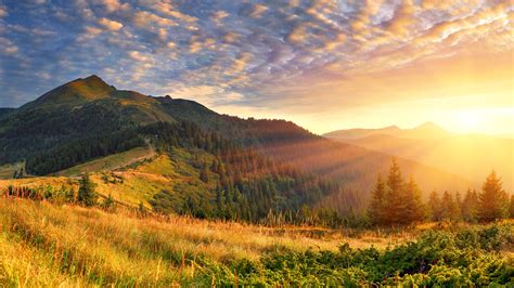 3840x2160 Mountain Scenery Morning Sun Rays 4k 4K ,HD 4k Wallpapers ...