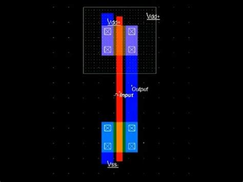 CMOS Inverter Design (Layout Design) Using Microwind (VLSI Lab-03 ...