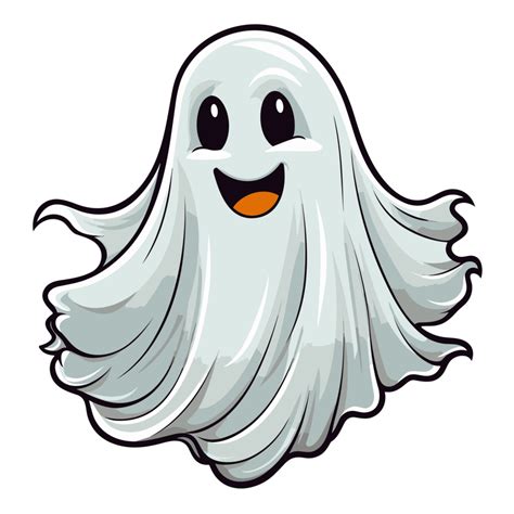 Beautiful Halloween Boo Clipart - Ai Generative 33860389 PNG