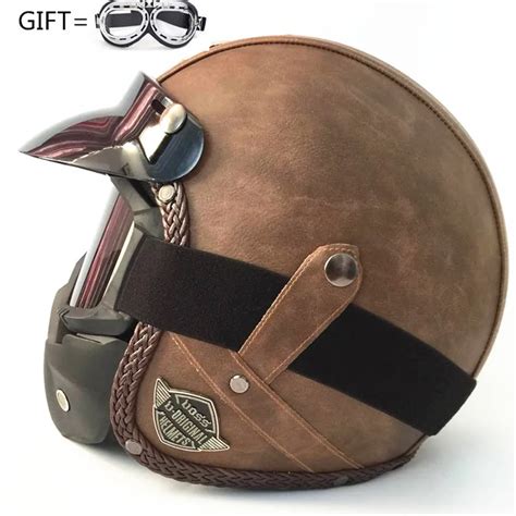 Motorcycle helmet small shell open face 3/4 motorcycle motorcross Casco ...