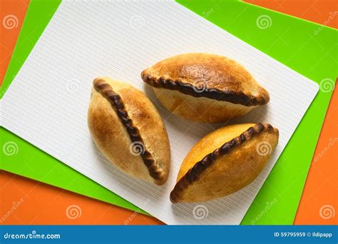 Bolivian Saltena Meat Pastries Stock Image - Image of colorful, shot ...