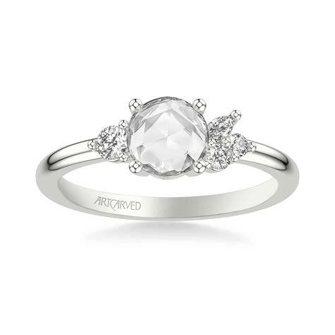 Contemporary Rose Cut Diamond Engagement