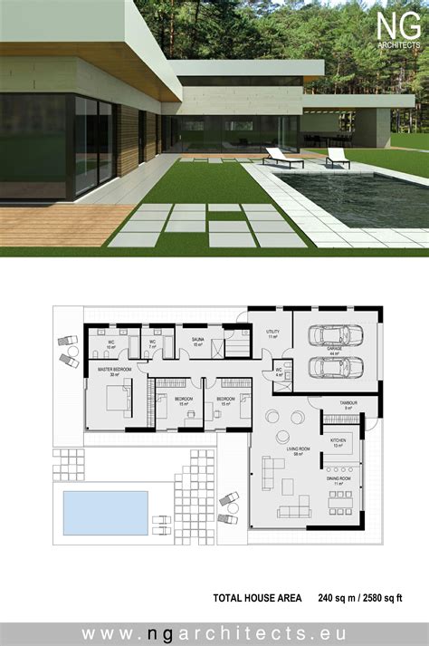 Modern Villa Floor Plan Design - Image to u