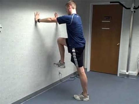 Triple Extension Triple Flexion March Hold against Wall - YouTube