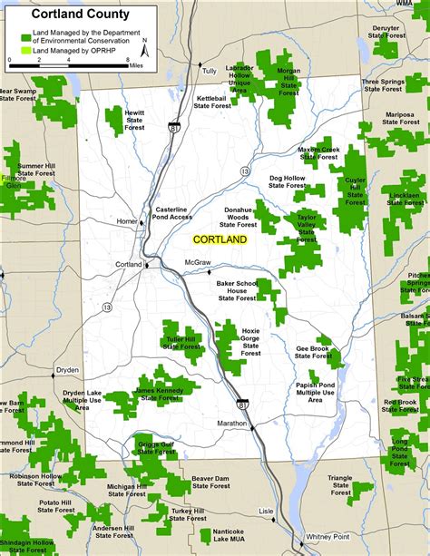 Map Of Cortland County Ny | Map Of West