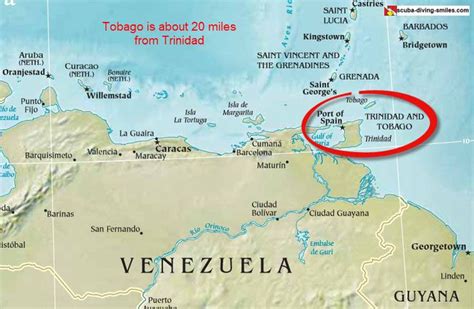 Map Of Trinidad And Tobago; Where Are These Islands Located? | Trinidad ...