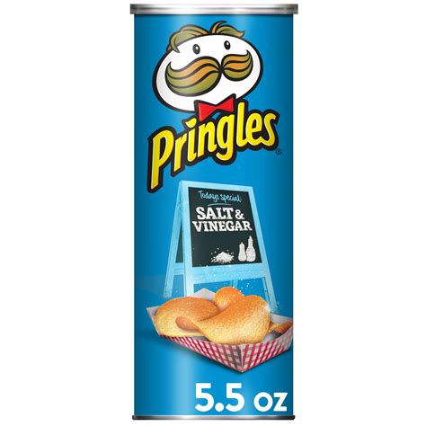 Pringles, Potato Crisps Chips, Salt & Vinegar Flavored, 5.5 Oz ...