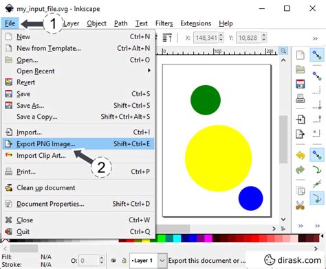 💻 Inkscape - how to convert svg to png? - Dirask