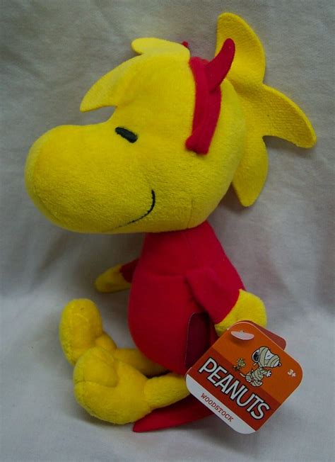 Peanuts HALLOWEEN WOODSTOCK IN DEVIL COSTUME 7" Plush STUFFED ANIMAL ...